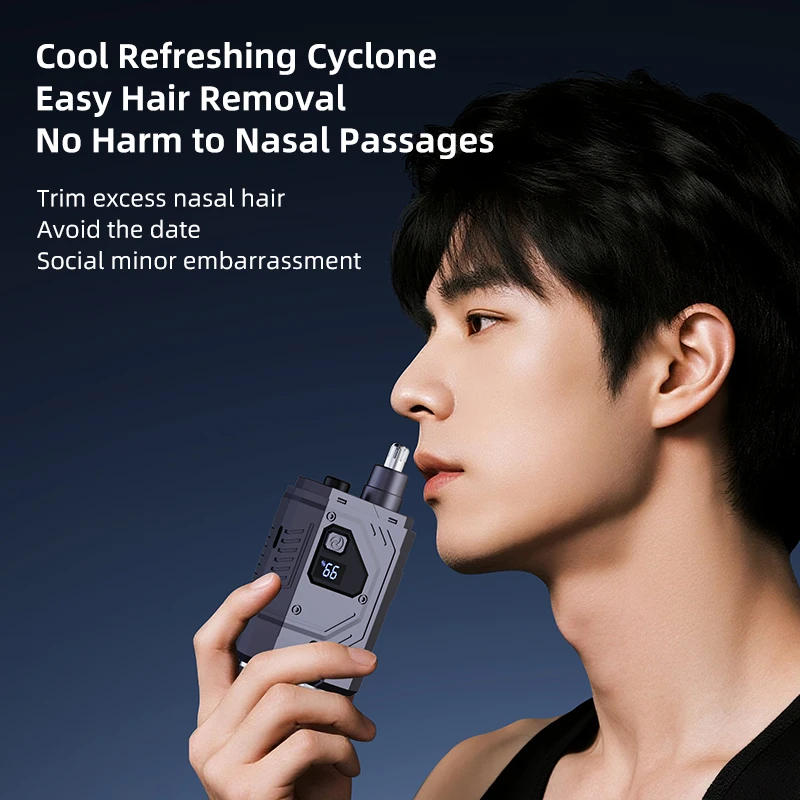 2 in 1 전기 코털 트리머 충전식 수염 면도기 코털/귀털 트리머 남성용 눈썹/코털/귀털 제모기 바디 트리머