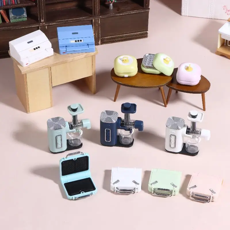Dollhouse Miniature Kitchenware Dining Table Food Model and Kitchen Decoration Accessories description 1