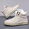 Genuine Leather Men Casual Shoes Breathable Sneakers Fashion British Style Loafers Men Luxury Designer Boat Shoes Zapatos Hombre