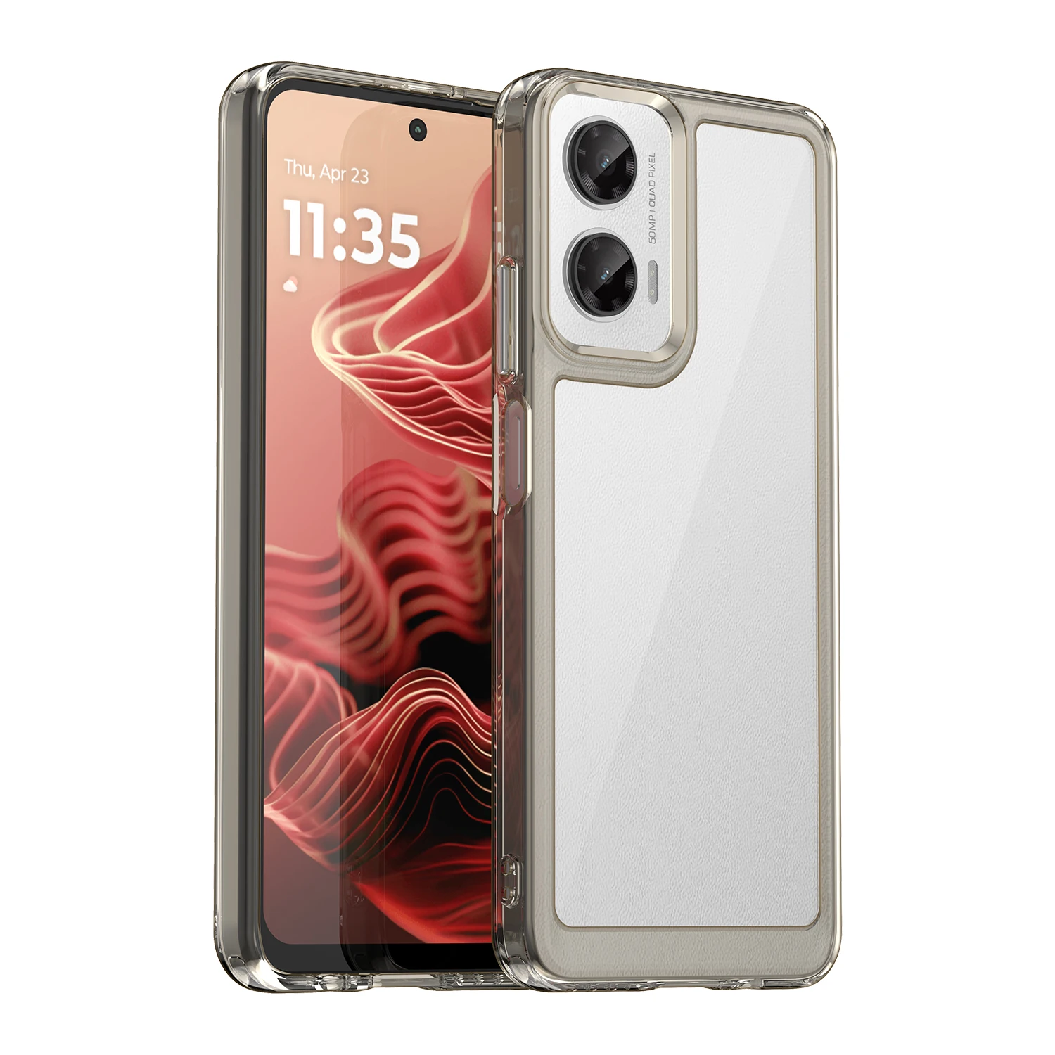 Transparent Colorful TPU Protective Phone Case