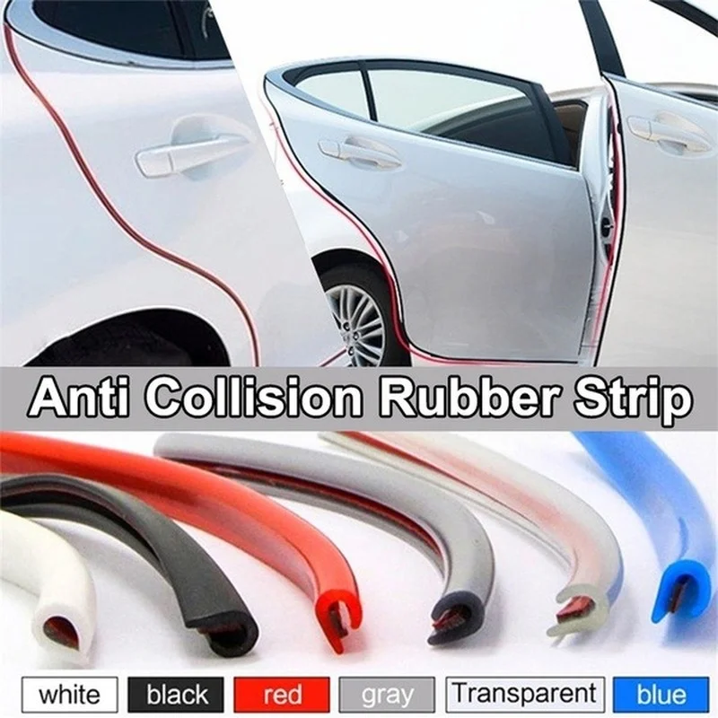 Car Door Edge Guards 2/5M U Type Universal Protection Trim Trip Styling Moulding Strip Rubber Scratch Protector For Car-styling car door edge guards
