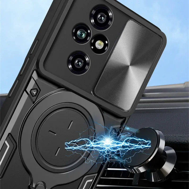 Kickstand Armor Skyddsskydd för Honor 200 Pro Honor 200 Lite Fodral Slider Linsskydd Stötsäker Funda Coque Capa_voghion.com