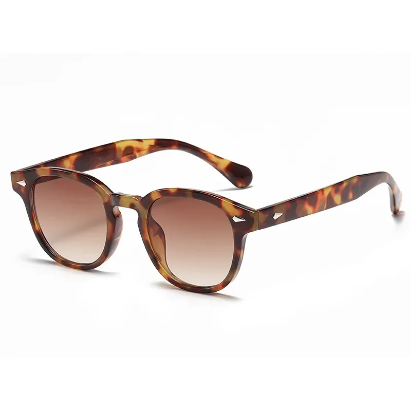 

2023 Retro Round Sunglasses Women Men Brand Design Transparent Anti Blue Light Classic Sun Glasses Oculos De Sol