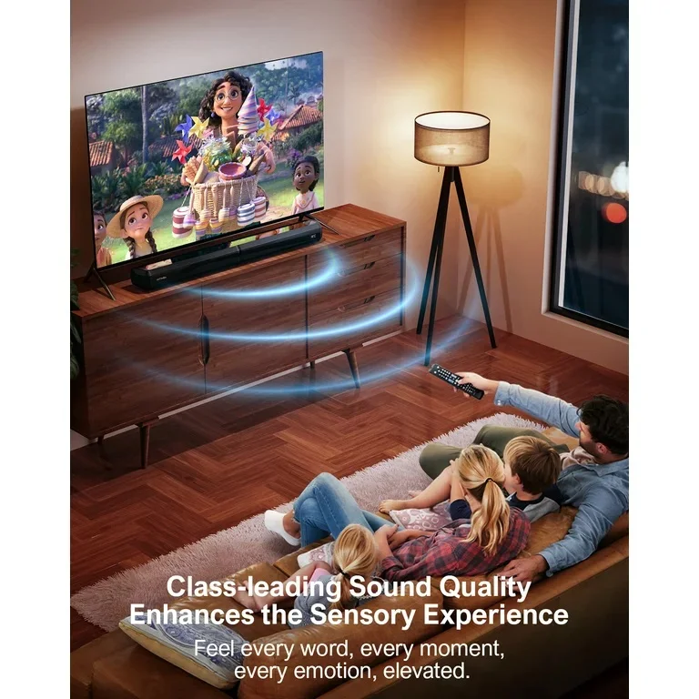 25in Soundbar Speakers for TV Home Theater Built-in Dual Subwoofers and 4 Speakers 3D Stereo Surround Bluetooth Speaker System soundbar speakers,tv speakers,speaker units