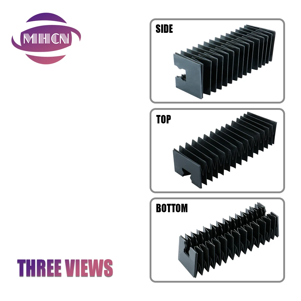 MHCN 1PC 1050-2000mm 더스트 커버 HGR15 HGR20 HGR25 HGR30 선형 레일, CNC 선형 가이드 오르간 가이드 압축비 10:1