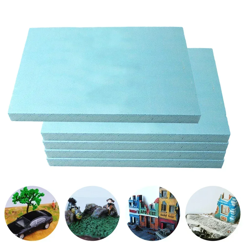 Model Tools Building Block Parts Model Building Parts 5Pcs Foam Board Modelling Building DIY Crafts Foam Slab 30x10x3cm Diorama DIY Model Material Diorama Base Board Sheet Sand Table