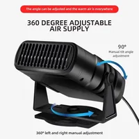 Dégivreur de chauffage de voiture Portable 12V 24V, ventilateur de refroidissement, désembuage de pare-brise, chauffage rapide, séchage de véhicule automobile 6