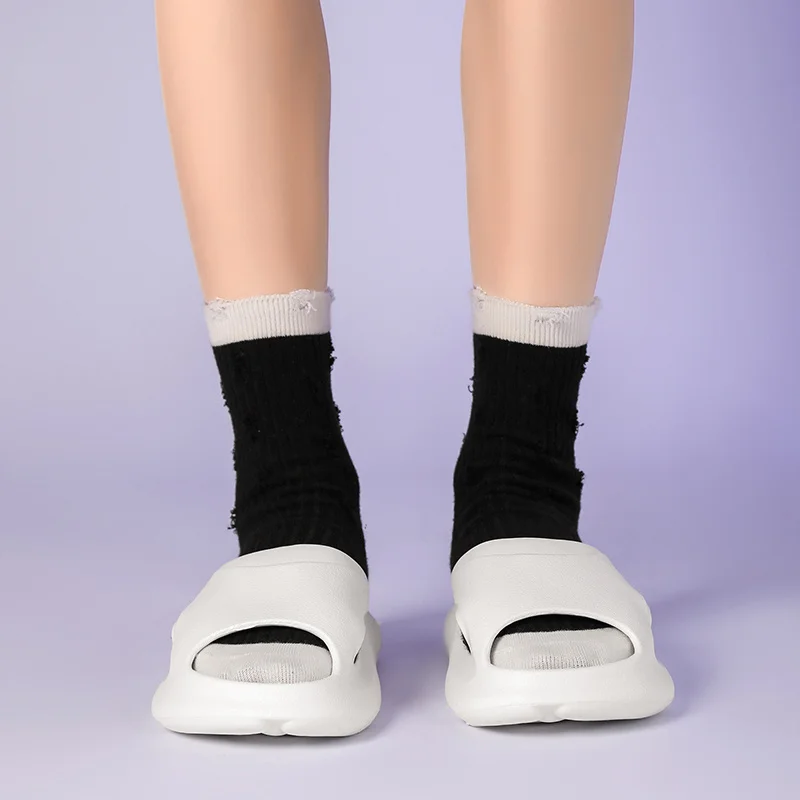 Tofflor för kvinnor och män Halkfria med tjock sula Mjukt skum Sliders Tofflor för inomhus utomhus Slip Comfy_voghion.com