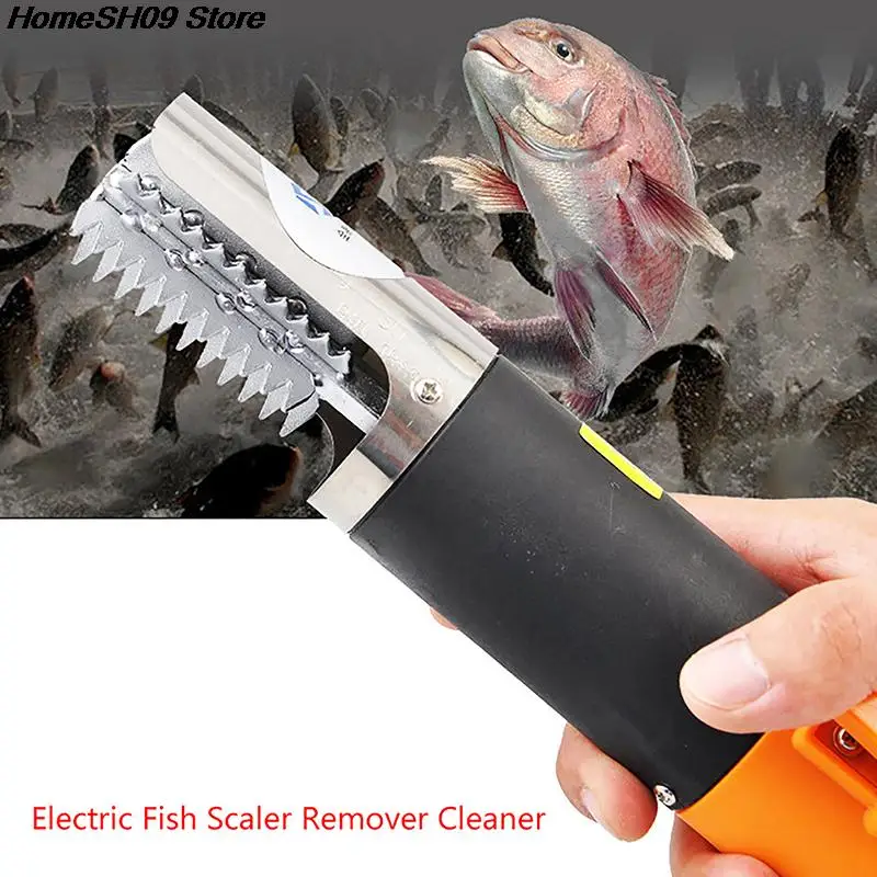 

Electric Fish Scaler Fishing Scalers Clean Fish Remover Cleaner Descaler Scraper Seafood Tools EU Plug