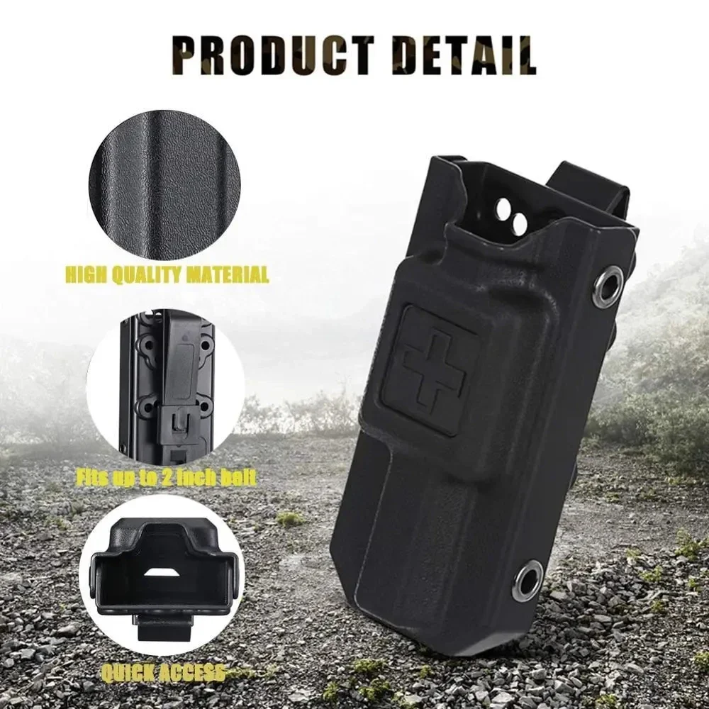 Tourniquet Kit Outdoor Emergency Tourniquetrats for Blood Tactical Tourniquet Cat Storage Box Bag MOLLE Medical Package Kit Trauma First Aid