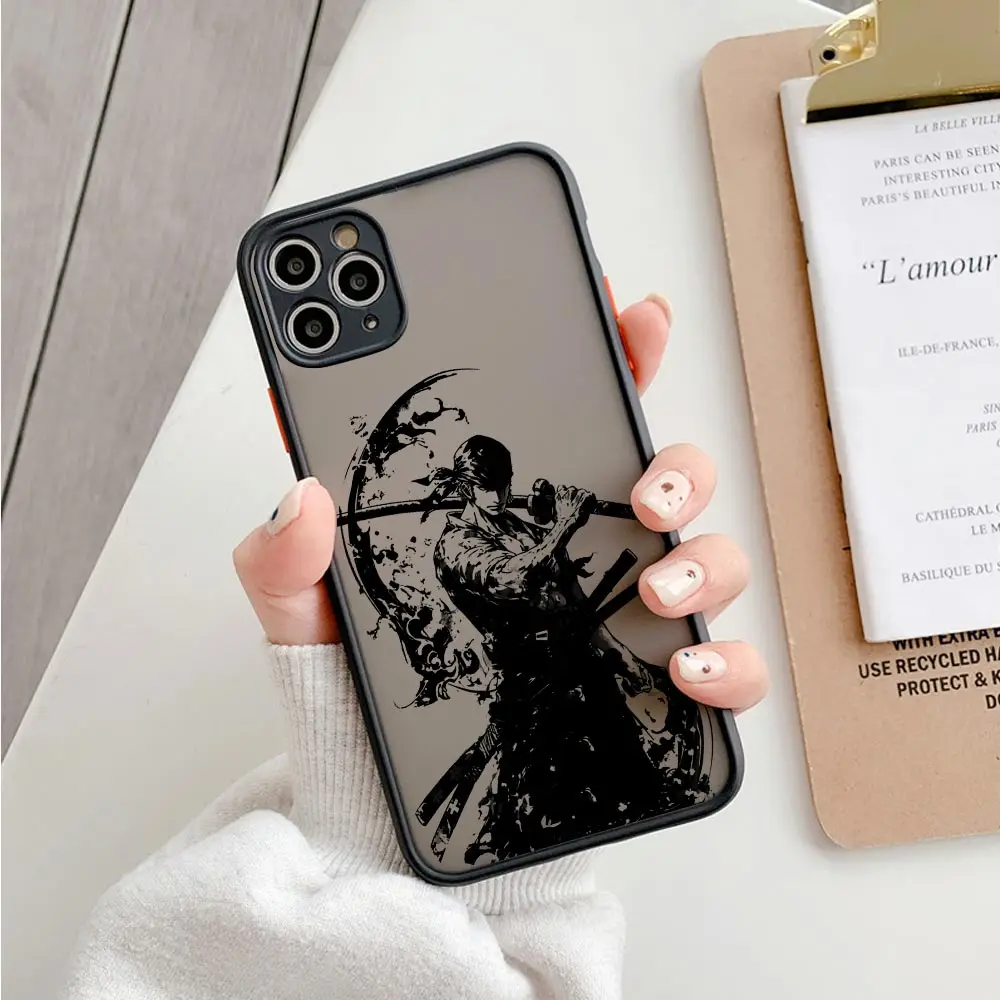 thumbnail image 1 of Luffys-funda mate Gear 5 Zoro para iPhone, carcasa transparente de una pieza para iPhone 16, 15, Pro Max, 13, 12, Mini, 11, 14 Plus, 15, 16 Pro Max, 1 of 5