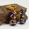 2025 Double Three Dimensional Gourd Keyring Pair Of Five Blessings Wu Lou Keychain 5