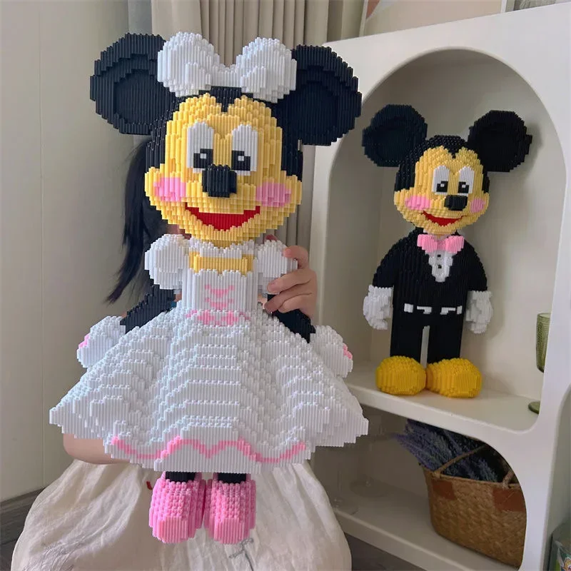 Giant Mickey Mouse Minnie Mouse Building Blocks, Wedding Model, High Difficulty Assembly, Adult Building Blocks, Birthday Gift 5