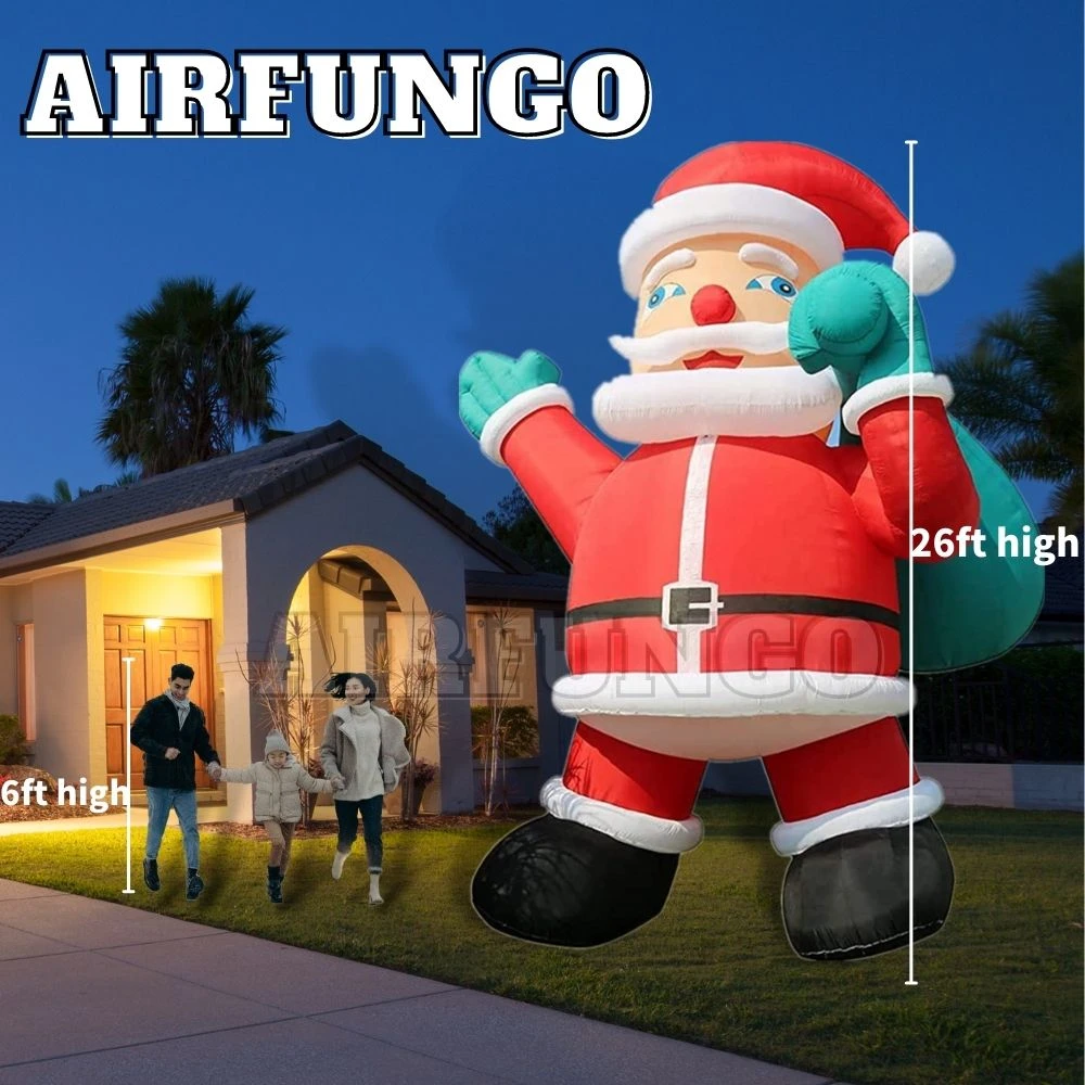 26ft Giant Inflatable Santa Claus Christmas Inflatable Outdoor