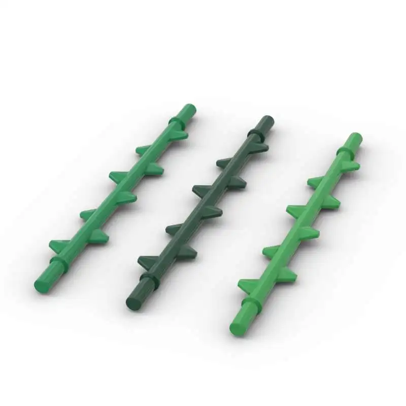 Moc 10Pcs 73282 Plant Vine 10 Building Blocks Kit Con Spikes Flower House Part Bricks Idea Fai Da Te Particelle Regalo Di Compleanno Per Bambini