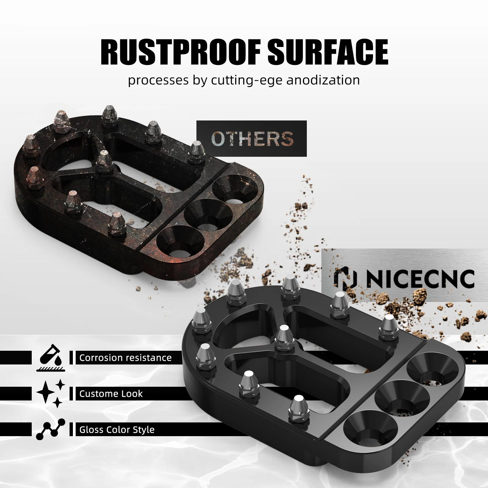 Bremspedalhebel-Pad-Verlängerung für KTM 690 Enduro R SMC R790 890 Adventure/R 1290 Super Adventure 390 Adventure 1050 1090 ADV – Detail 6