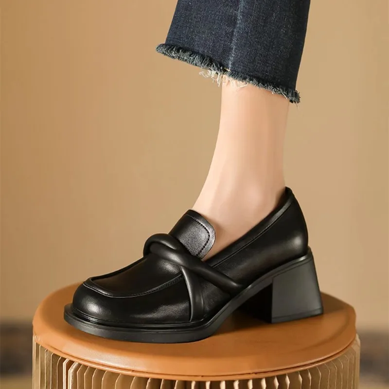 

Retro Women Shoes Mary Jane Platform Dress Shoes Woman Pumps Slip on Shoes Spring Autumn New Pumps Ladies Casual Loafers Oxfords
