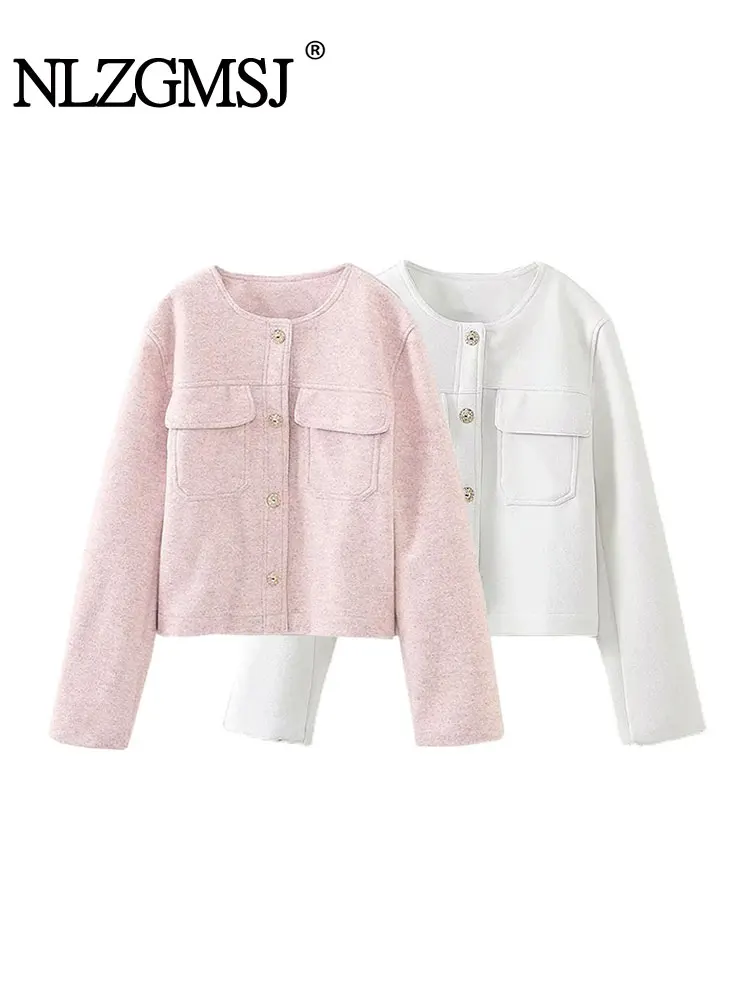 

TRAF 2023 Autumn Fashion Blazers for Women Elegant Stylish Female Single-breasted Women's Suit Coat Ladies Casual Blazer Suits