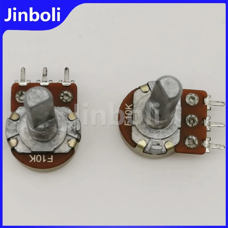 1PCS 16 Type Single Potentiometer F10K 20MM Half Shaft 40 Point Step Audio Amplifier Volume