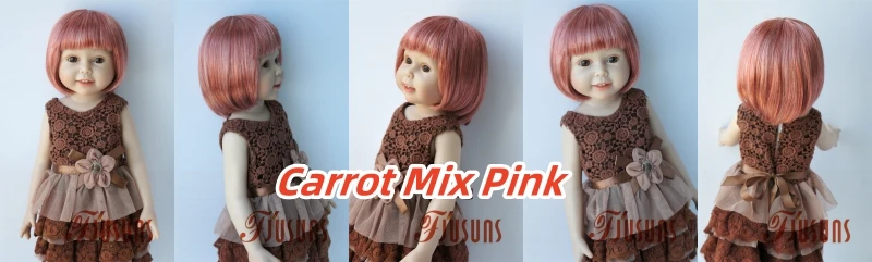 BOBO Doll wigs JD256 11-12 inch 28-30 CM Short BOBO Cut Synthetic mohair Resin doll wig