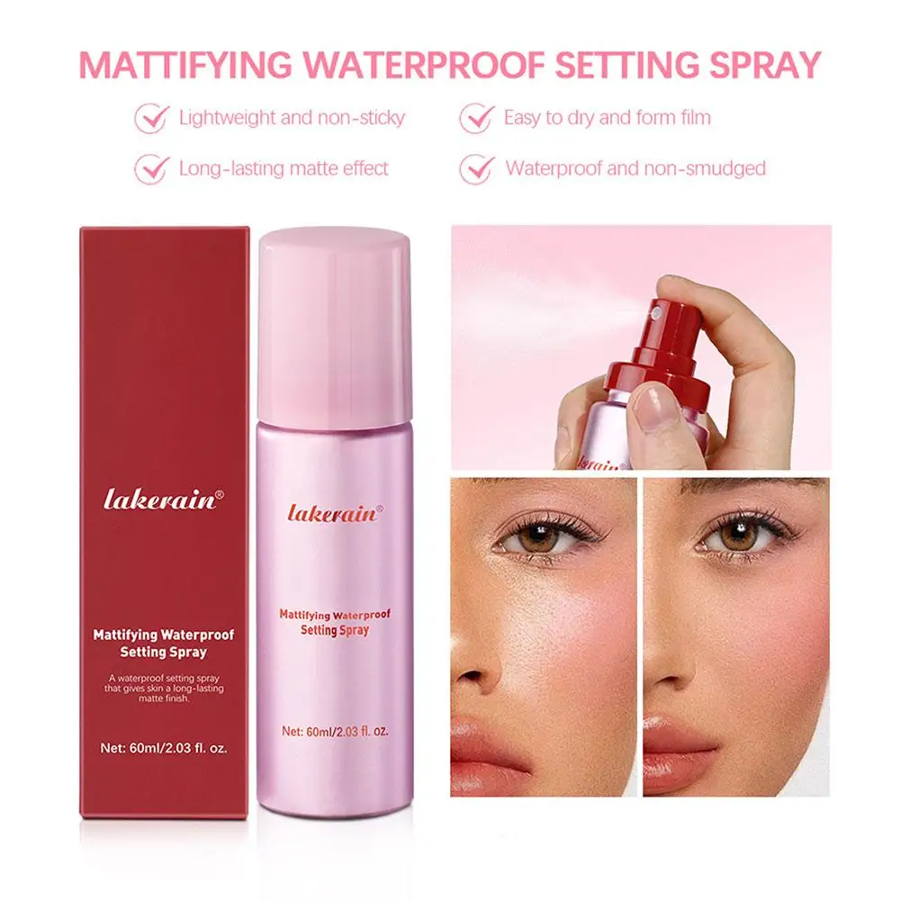 Mattifying Waterproof Setting Spray 60ml Face Makeup