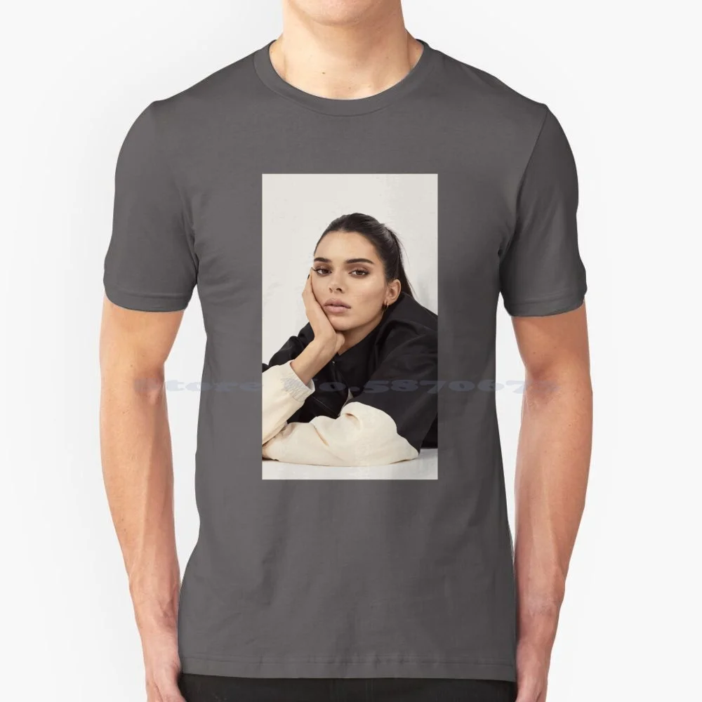 Kendall Jenner T-Shirt T Shirt 100% Cotone Tee Kendall Jenner Kardashians Model Beauty Beautiful Lips Eyes Pose Jacket Perfect