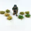 Self-Adhesive Static Grass Tufts For Miniature Scenery Wildflowers Flower Cafts Artificial Grass Modeling Wargaming DIY Handmade 6