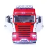 LESU 1:14 RC Car 6X6 FWD RTR RC Tractor Truck Red Metal Chassis Sounds Light Radio Controller Battery Charger Boys Toys 2