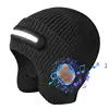 Rechargeable Bluetooth Beanie Hat with Light,Unisex Winter Warm Hat Headlamp Knitted Cap 3 Gear Light Adjustment Caps