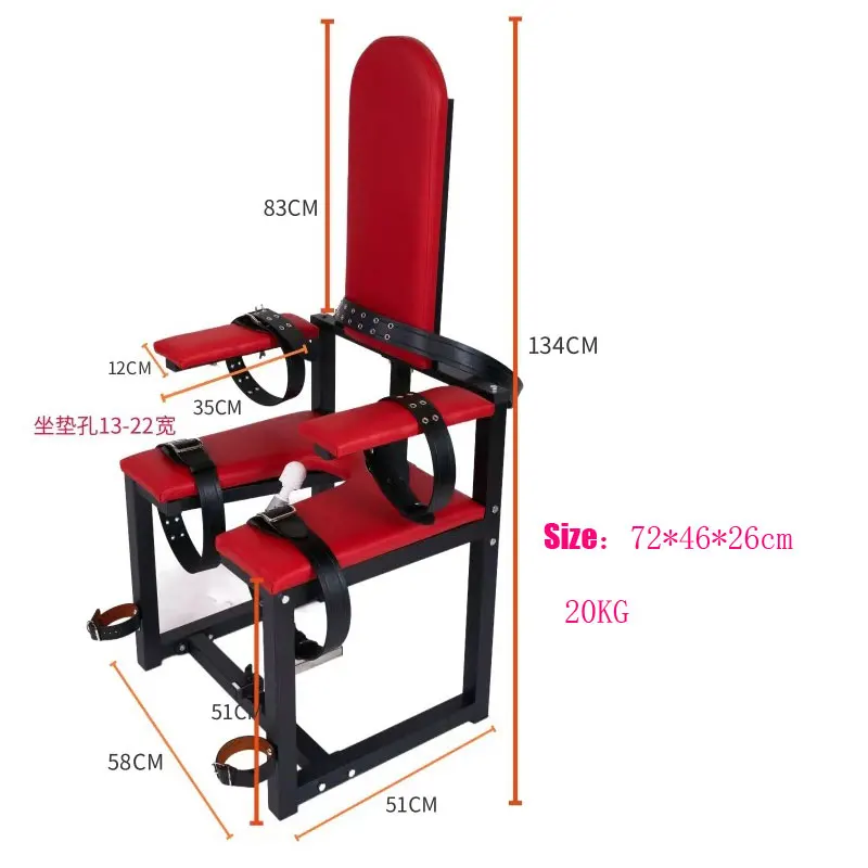 BDSM Queen Sex Chair BDSM Bondage CBT Frame Adjustment Props Handcuffs Furniture Sex Toys for Couples Adults 18+