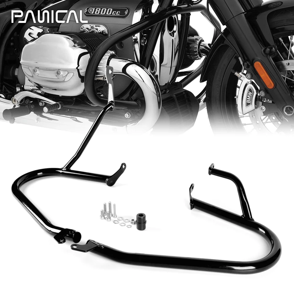 

Motorcycle Accessories Brand New Front Bumper Competitive Bar Bumpers Bright Black For BMW R18 2021-2023