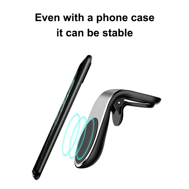 Sleek Metal Magnetic Car Phone Holder - Premium Car Styling Accessory