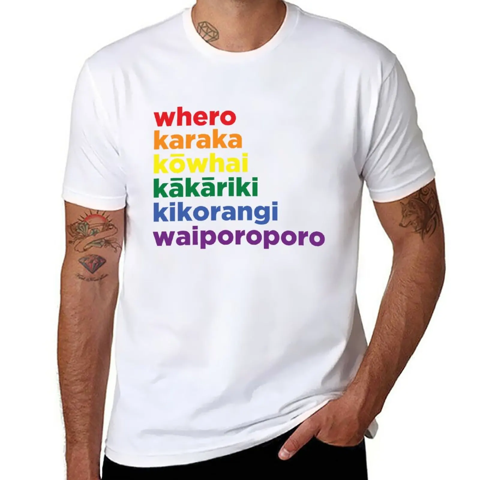 

Whakahī - pride T-Shirt quick drying shirt t-shirts man mens plain t shirts