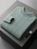 ADDONEE Men's 100% Cashmere Sweater O-neck Pullover Autumn Winter Soft Warm Long Sleeve Jumper Cashmere Knitwear 4