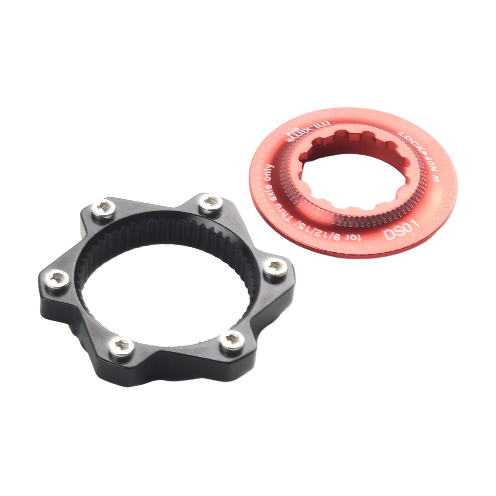1&times;Bicycle Centerlock To 6-Hole Adaptor 6-Bolt Disc Brake On Centrelock Hub Center Locks Conversion Seat Cycling Accessory
