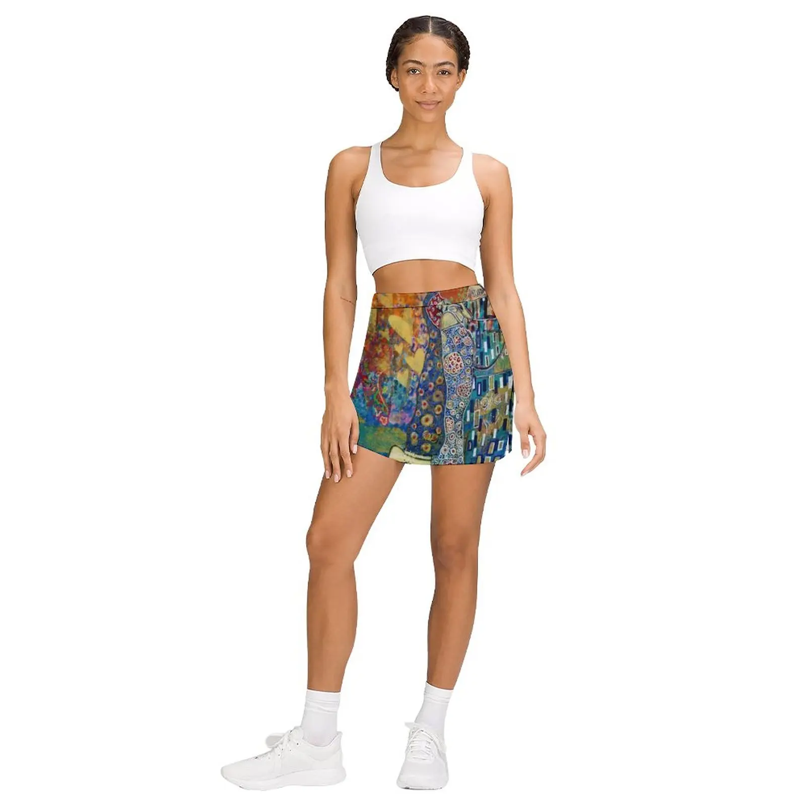The Lovers - homage to Gustav Klimpt Light proof trouser skirt women's golf wear summer Korean skirts skirts for women