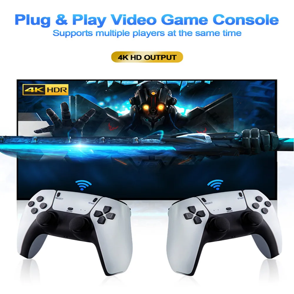 Video Game Stick 4K TV HD 20000 Retro Games Console For Phantom Playtronic  PS1/GBA/ Gameing Support 4 Players - AliExpress