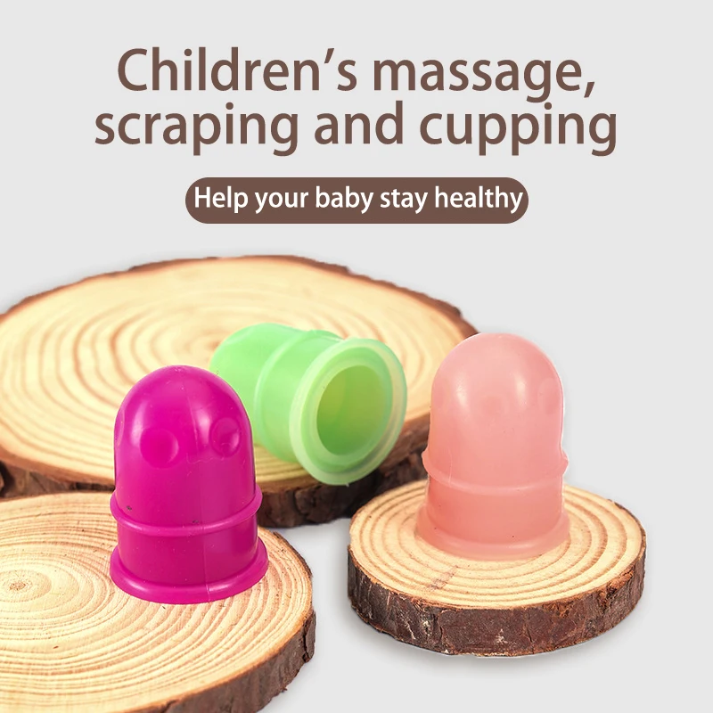 

Children Silicone Cupping Massage Cup For Body Fac Neck Eye Massage Vacuum Tank Body Facial Care Body Tools