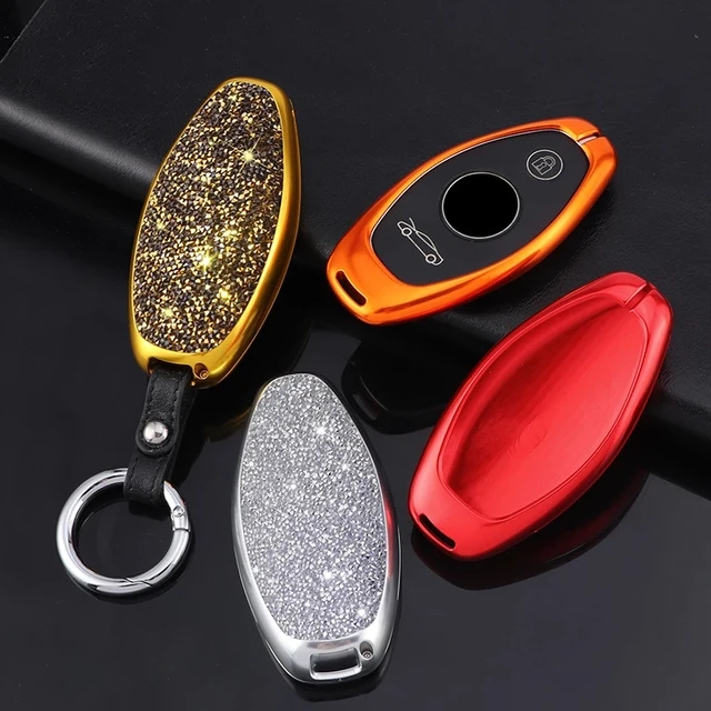 Faktura genetisk Modig KEYECU Aluminium Alloy Car Key FOB Case Key Cover For McLaren one key start  720S 570S