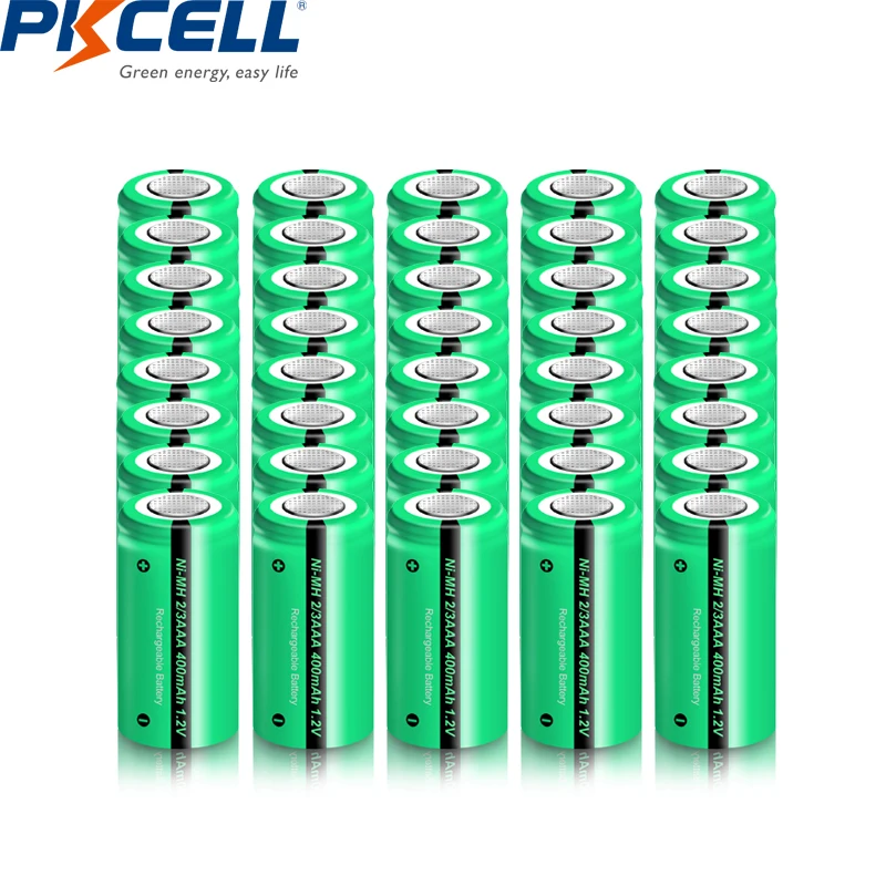 PKCELL-pilas de NI-MH para uso Industrial, baterías recargables de 2/3 mAh, 400 V, 2/3AAA, 2/3aaa, venta al por mayor, 1,2 unidades - AliExpress Productos electrónicos