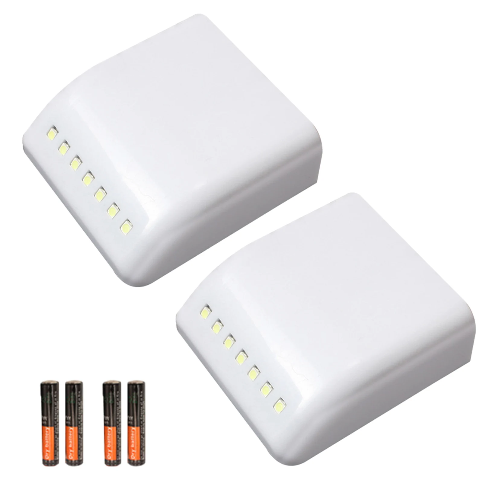 

7Pcs Cabinet LED Light Sticky Motion Sensor Closet Light 18MA Capacitive Sensing For Wardrobe Door Drawer Home Improvement