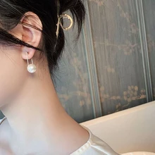 

Simple Small Pearl Pendant Earrings for Woman Ladies' Unusual Dangle Earrings Fashion Party Pearl Earring Jewelry Gift