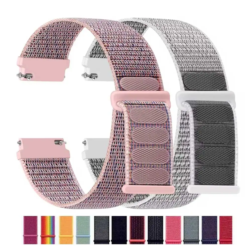 Versatile Nylon Loop Band - 20mm/22mm Adjustable Watch Bracelet Strap