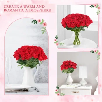 Velvet Artificial Rose Bouquet Set 27