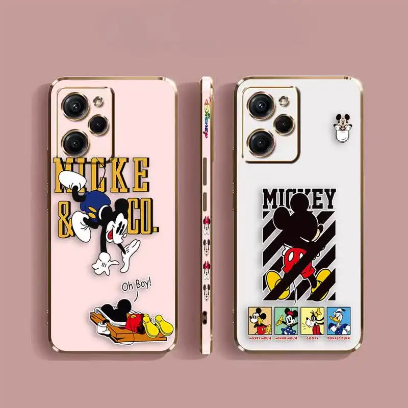 Чехол для телефона с рисунком Микки Мауса гладкий Redmi NOTE 7 8 9 9S 9T 10 11 11S 12 12S 11T 10T 10S PRO