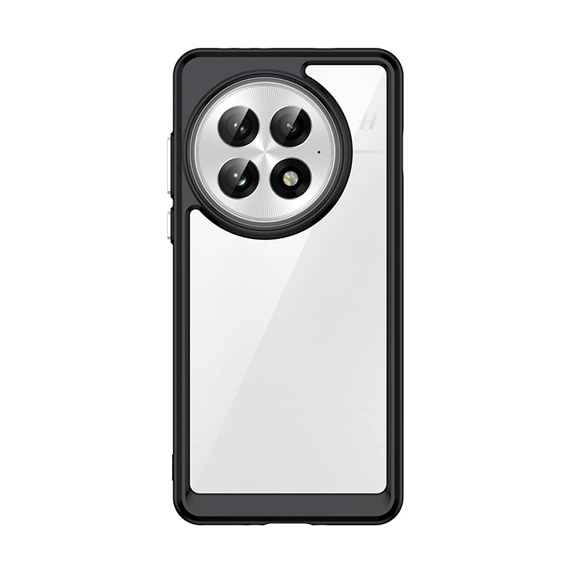 Crystal Clear Protective Case with Hard PC Back & Soft TPU Bumper with Camera Lens Shield