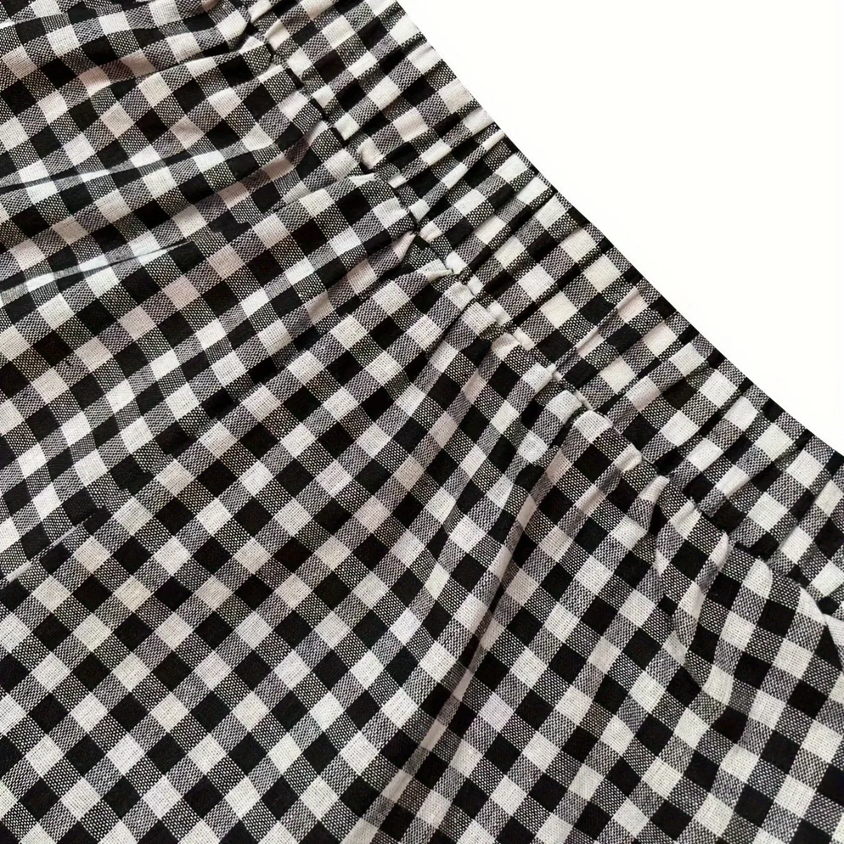 Spring Autumn Casual Plaid Print Women's Set Fashion Pocket Loose Hoodie Long-sleeved Jacket + Trousers 2-piece Suit Street 6