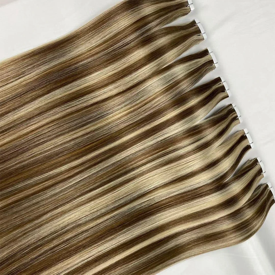 Tape In Human Hair Extensions Straight Human Hair 40pcs/Pack European Remy Straight Invisible Tape-Ins Adhesive Extensions human hair extensions hair extensions
