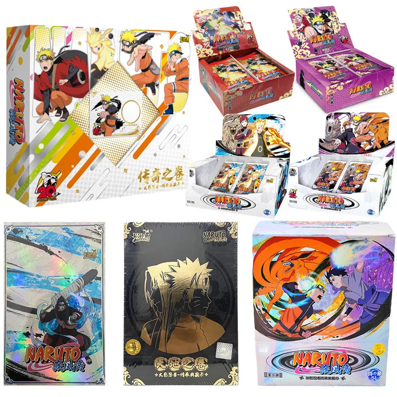 Kayou Anime Naruto Card Confezione Regalo Di Capodanno Rare Se Card Limited Sp Card Sv Gold And Silver Card Child Xmas Gift Collection Card