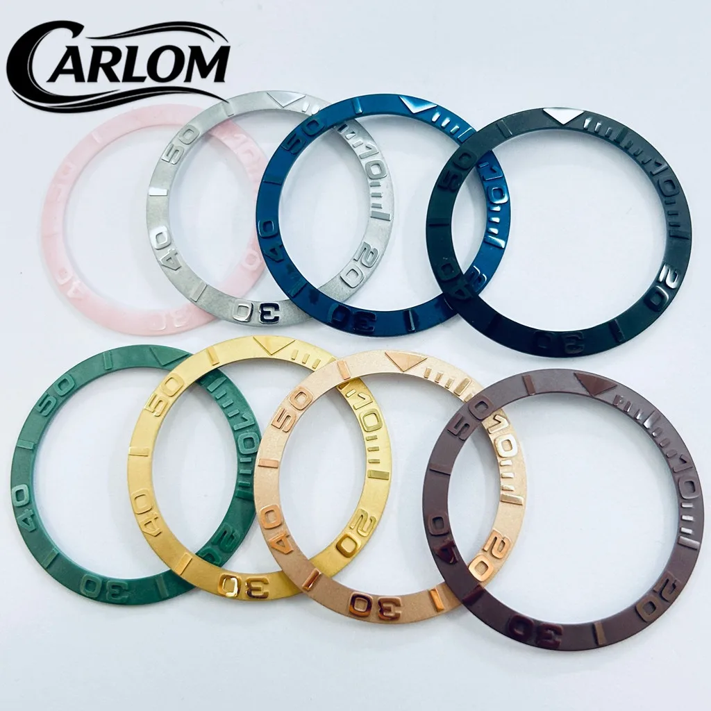 Black Blue Green Gray Ceramic Aluminium Sloping Bezel Insert
